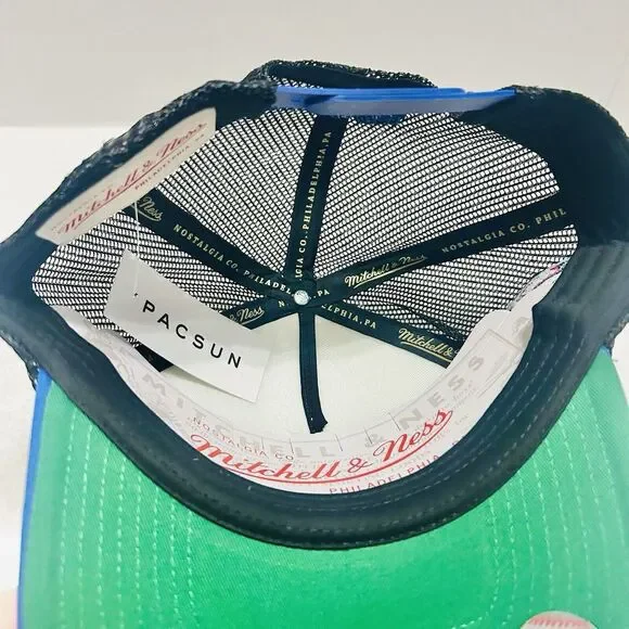 Mitchell & Ness Los Angeles Dodgers 60 Years Trucker Snap‎ Hat Adjustable White - Picture 6 of 6